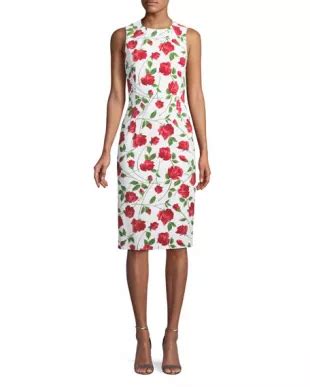 michael kors collection rose print sheath dress|michael kors dresses sale.